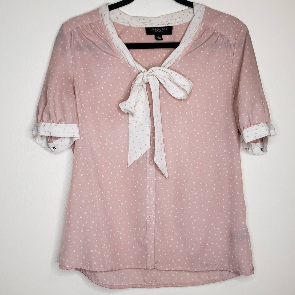 Jason Wu| Pink Polka Dot Blouse